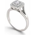thumbnail image 5 of 1/2 Carat T.W. Diamond Three Stone Cluster Engagement Ring in 10k White Gold, 5 of 5