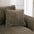 thumbnail image 4 of Leumius Accent Chair Armchair,Comfy Upholstered Single Sofa Chair with 2 Pillow for Living Room,Bedroom,Brown, 4 of 8