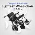 thumbnail image 6 of Alton Mobility -KANO- (only 35lbs) Foldable Electric Wheelchair, Travel Size, User-Friendly - Black, 6 of 11