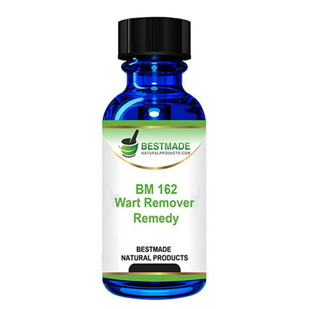 Wart Remover Remedy BM 162 A Natural Alternative for Wart Removal, No Acids, Burning or Freezing, Safe to use on the Face, Hands, Feet & Body, Effective for Plantar Warts, Flat Warts & Common