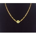 thumbnail image 4 of 18K Yellow Gold-Plated 18-Inches Figaro Initial Letter 'G' Pendant Bling Charm Chain Necklace Set Gift, 4 of 7
