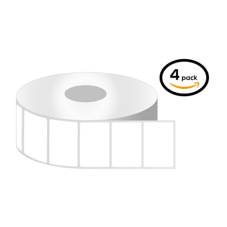 1 Inch Core - 1.25 x 0.85 Zebra Compatible Direct Thermal Labels 4 Roll for Zebra Desktop Printer GC420d GC420t GK420d GK420t GX420d GX420t GX430t LP2824 LP2824Plus LP2422 TLP2824 TLP2824Plus