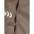 thumbnail image 5 of Men's Lightweight Windproof Sleeveless Golf Vest Full Zip Stand Collar Athletic Gilet with Reflective Print Rear Zipper Pocket Dark Brown S, 5 of 6