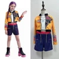 thumbnail image 2 of K ids G irls KPop Demon Hunters Cosplay Rumi Mira Zoey Costume Fancy Dress Outfits costume, 2 of 2