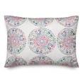 thumbnail image 2 of Creative Products Small Pink and Blue Pattern Medallions 14x20 Indoor / Outdoor Pillow, 2 of 3