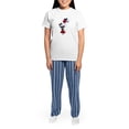 thumbnail image 4 of CafePress - Cute Skeleton Girl With Spooky Balloons Pajamas - Women's Short Sleeve Print T-Shirt and Pants Light Cotton Pajama Set, 4 of 7
