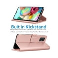 thumbnail image 3 of Galaxy A51 5G Wallet Case, Galaxy A51 6.5" PU Leather Cases, Njjex [Kickstand] Luxury PU Leather Wallet Case Flip Folio Cover [Card Slots] [Wrist Strap] Not A51 4G, 3 of 7