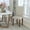 Beige LeatherSoft, variant on BizChair Greenwich Series Brown LeatherSoft Upholstered Panel Back Mid-Century Parsons Dining Chair