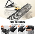 thumbnail image 4 of VEVOR Tow Behind Dethatcher, 72-inch Tow Dethatcher with 36 Steel Tines, 3-Point Lawn Dethatcher Rake with Attachments for Tractor, Landscape Rake for Garden, Farm, Grass, 4 of 9