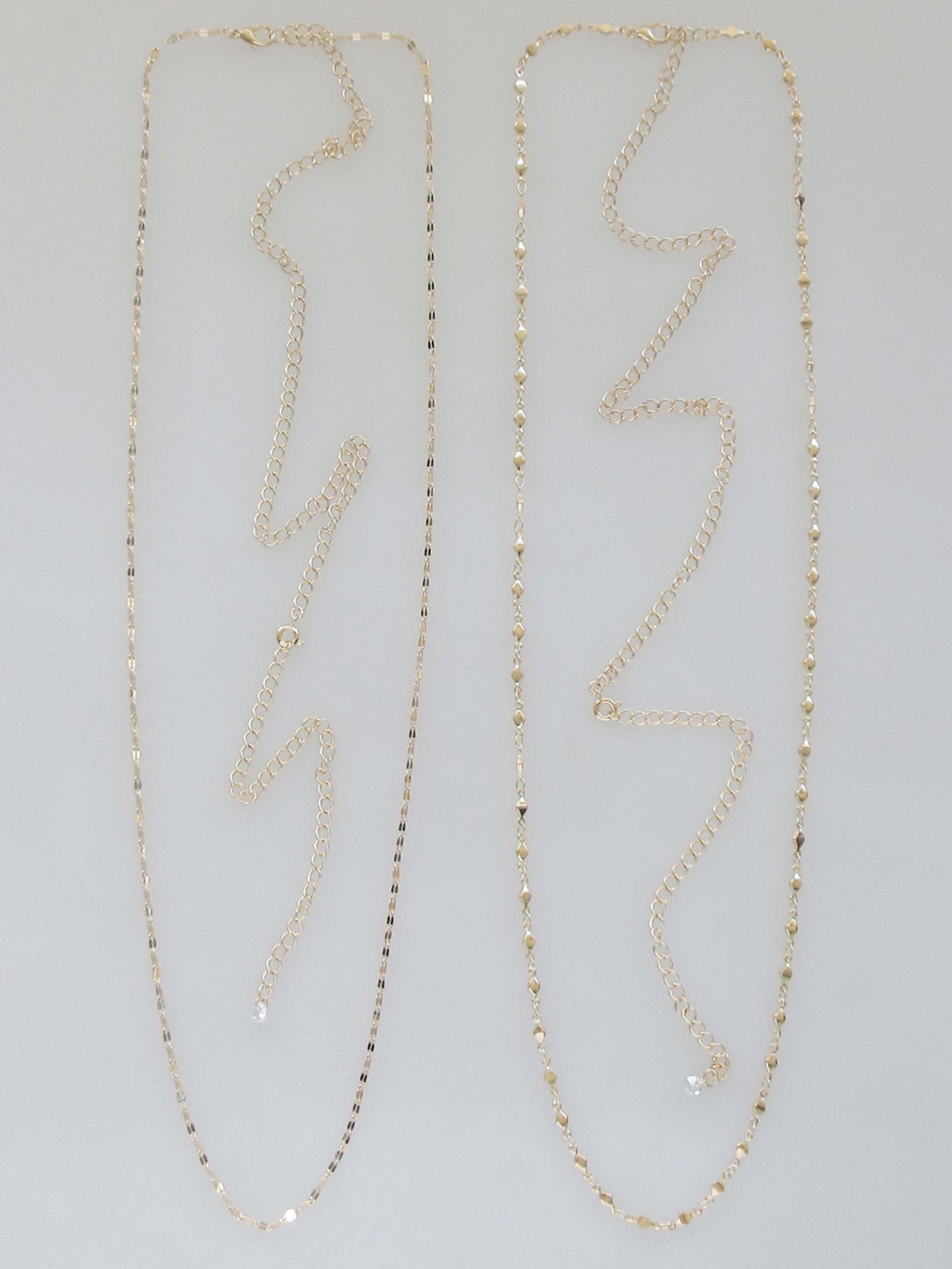 No Boundaries Goldtone Belly Chain Set, 2 Pieces