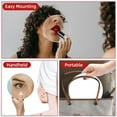 thumbnail image 4 of Handheld Magnifying Mirror, 10X/1X Double Sided Hand Mirror with Handle, 5.4" Small Hand Held Mirror with Adjustable Handle, Travel Makeup Mirror with 10x Magnification Travel Mirror, 4 of 4