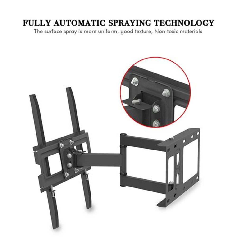 TV Wall Mount, TV Mounts Swivel and Tilt Full Motion for Most 32-60 Inch Flat Screen Curved TVs with Articulating Arm, Wall Mount TV Bracket up to VESA 400x400mm & 77lbs
