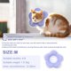 thumbnail image 2 of Collar de cono para gato suave, collar de recuperación para gato, impermeable, conos de flores para dejar de lamer, ajustable, 2 of 8