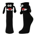 thumbnail image 2 of Nmnitkp Socks for Women Funny Christmas Socks, Magnetic Hand Holding Socks, Christmas Stocking Stuffers for Women Men Couples, White Exchange Gifts, Xmas Santa Gag Gifts Black,Free Size, 2 of 6