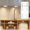 thumbnail image 1 of LPSSTORE LED Light Wireless Kitchen Cabinet Under The Counter Lighting Battery Powered Remote Night Light Atmosphere Lamp 3PC, 1 of 3