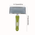 thumbnail image 3 of FHBVT Peigne Aiguille Haut Bas pour Animaux 6.97x4.72 Po Pointes Rondes Décalées Perles Nœud Élimination Résistant à la Rouille Prise en Main Confortable pour Chats en Peluche Chiens Toilettage Quotidien Beauté Flottant Poils Soins des Animaux Décor, 3 of 6