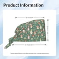 thumbnail image 6 of Kdxio Mushrooms Gnome Pattern Turban Hat for Women Men Comfortable Adjustable Cleaning Working Cap with Sweatband, 6 of 8