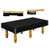 MetMetalrt Pool Table Cover Accessories Waterproof 8 feet Billiards Full Table Cover Type, Black