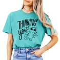 thumbnail image 3 of Thinking of You Voodoo Doll Shirt for Women and Teens Funny Witchy Halloween Tee Seafoam Shirt Adult Large, 3 of 4