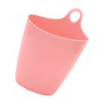 thumbnail image 4 of Small Hanging Trash Can Hangable Desktop Trashcan Student Desk Pen Holder Wall Mounted Mini Small Storage Bucket Pink, 4 of 5