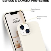 for iPhone 14 Pro Case Liquid Silicone Soft Gel Rubber Microfiber Lining Cushion Cover ShockProof Protective Phone Case for iPhone 14 Pro(6.1 inch)-Yellow
