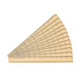 thumbnail image 1 of ETA hand2mind 12-inch Wood Rulers with a Metal Edge (Pack of 12), 1 of 4