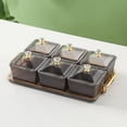 thumbnail image 4 of Bandeja para servir nueces y dulces Macarena Bandeja de condimentos Gris, 4 of 7