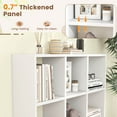 thumbnail image 5 of Costway 2 PCS 9-Cube Bookcase with 6 Removable Shelves Raised Support Feet for Living Room White, 5 of 7