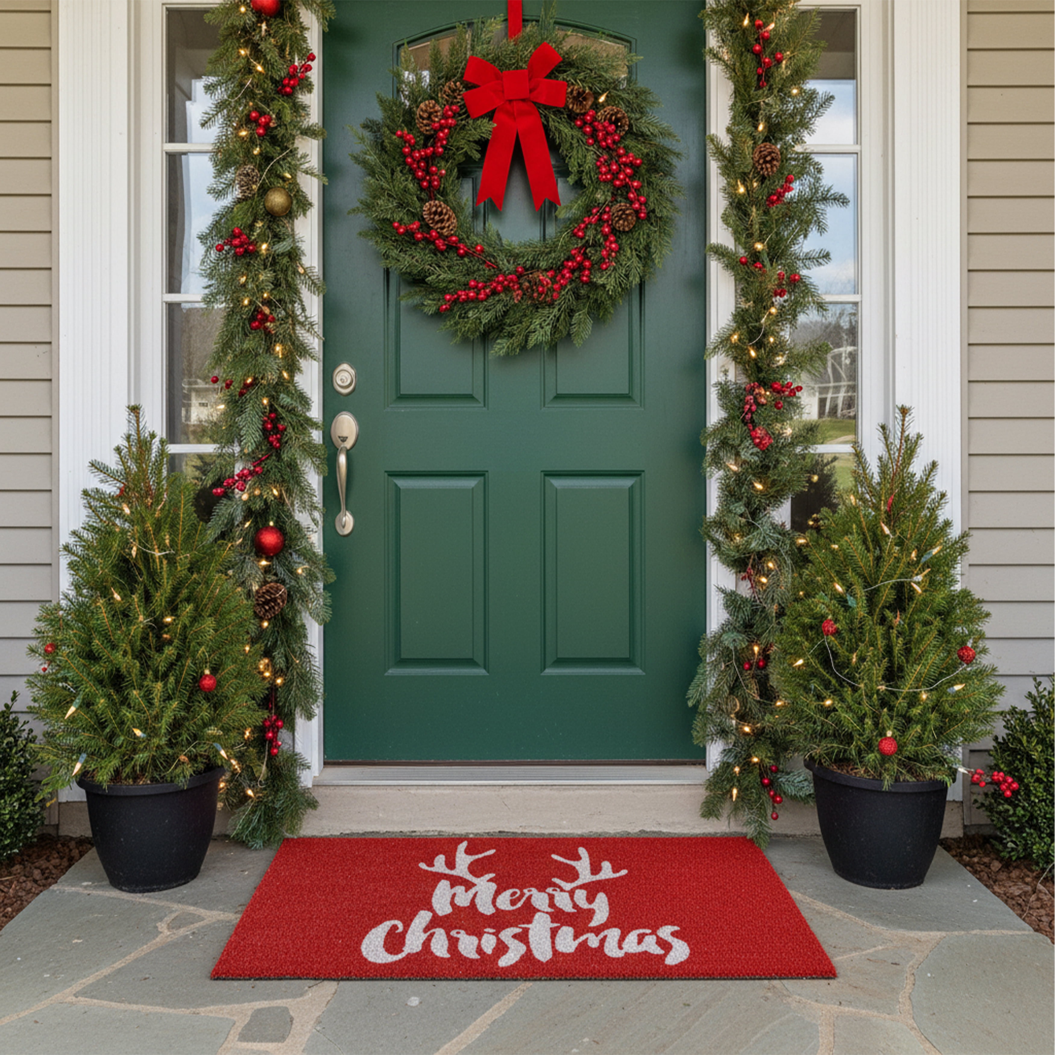 Calloway Mills Christmas Antlers Doormat