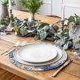 thumbnail image 2 of Blue Starfish Coastal Round 13 Inch Placemats Set of 8, Eucalyptus Summer Nautical Shell Vintage HeatResistant Non Slip Place Mats for Dining Table, Wipeable Kitchen Table Mats for Housewarming, 2 of 9