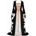 thumbnail image 4 of Renaissance Costume Women Corset Dress Medieval Maxi Dresses, Ren Faire Dress for Halloween and Cosplay, 4 of 4