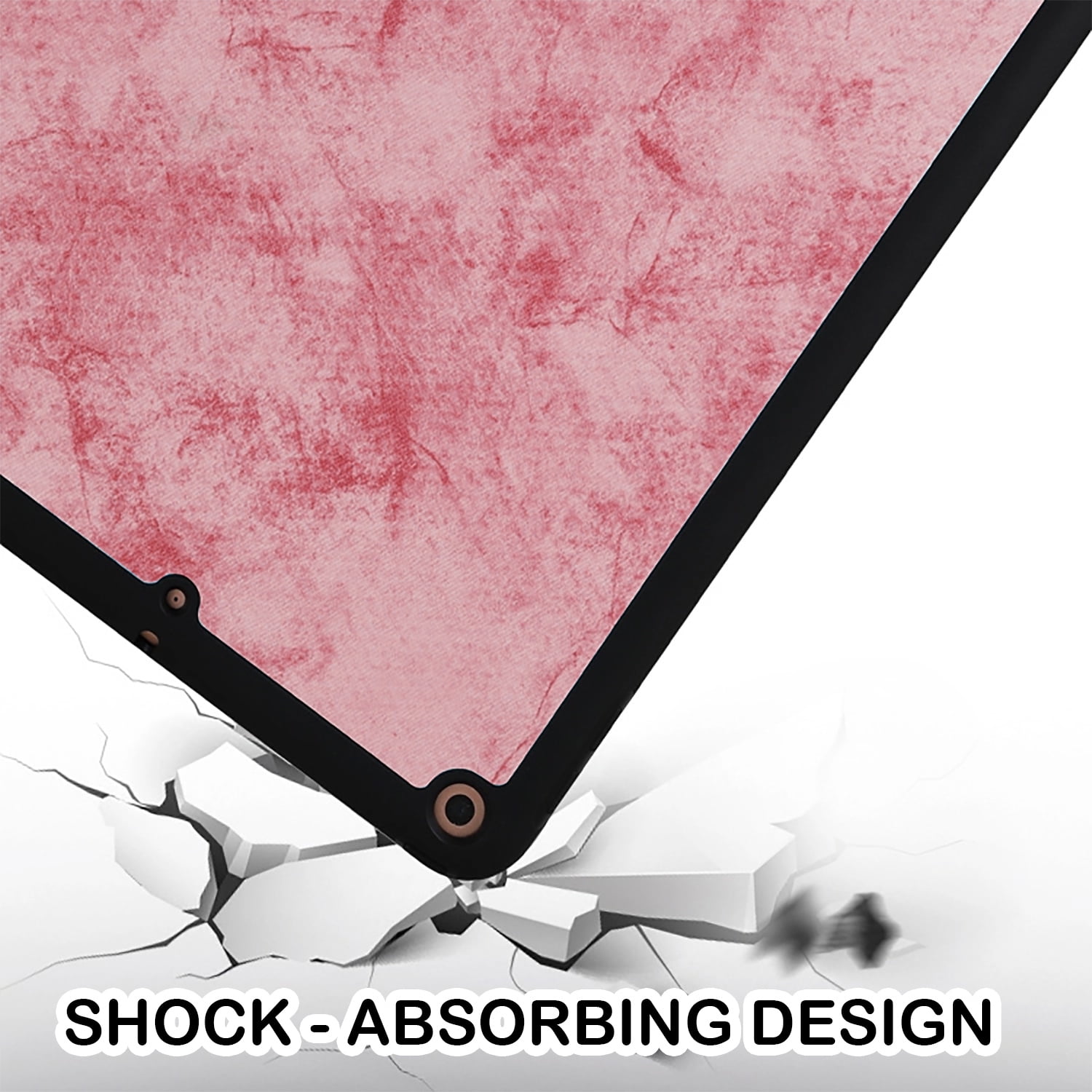 iPad 10.5 Inch 2019 Air 3rd Generation [ Air 3 ] A2152 A2123 A2153 A2154 Protective Durable Shock Proof TPU Silicone Back Case with Pencil Holder - Pink