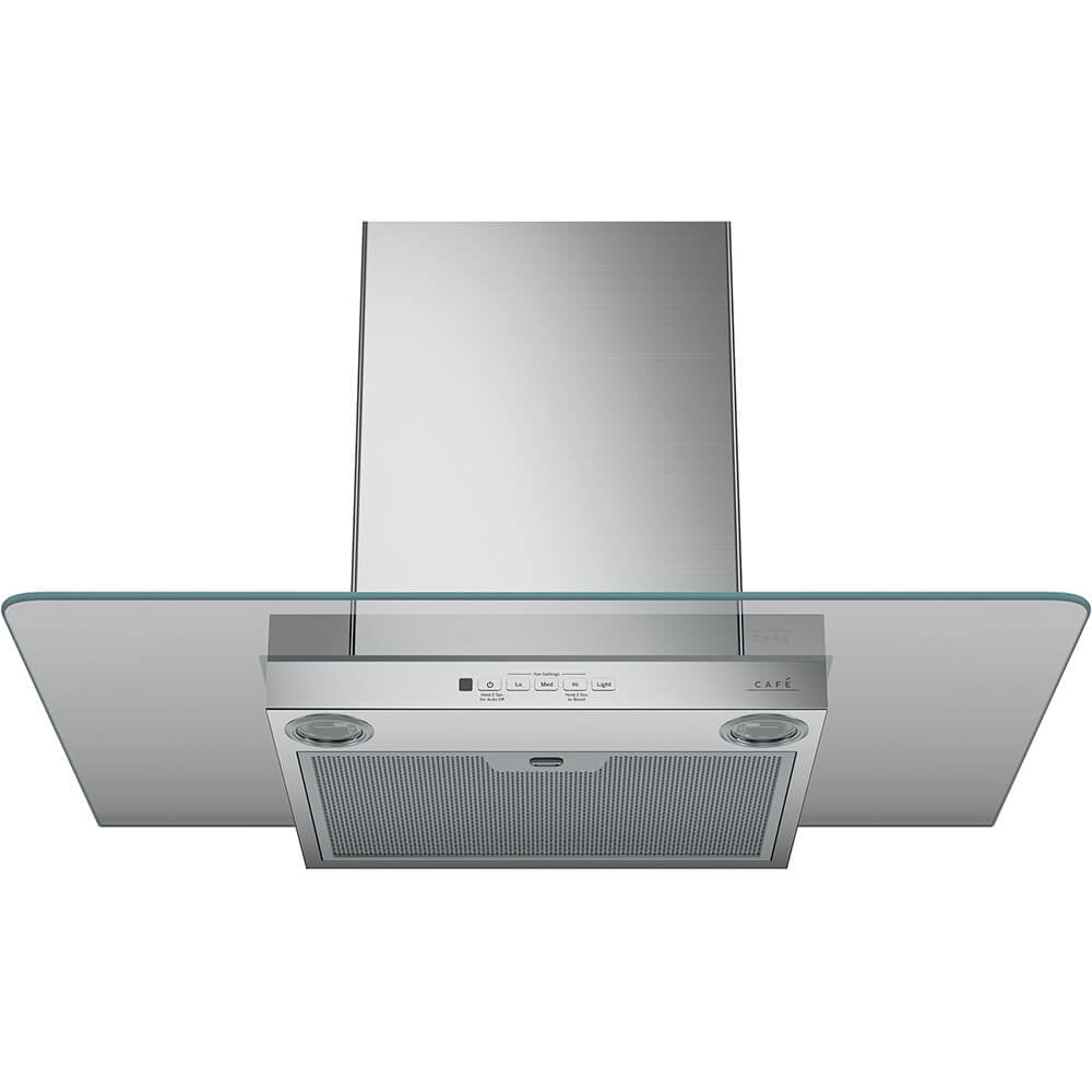 Café CVW73012MSS 30 inch Stainless Glass Chimney Hood