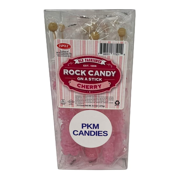 PKM Candies Frozen Ice Rock Candy Sticks Individually Wrapped Rock