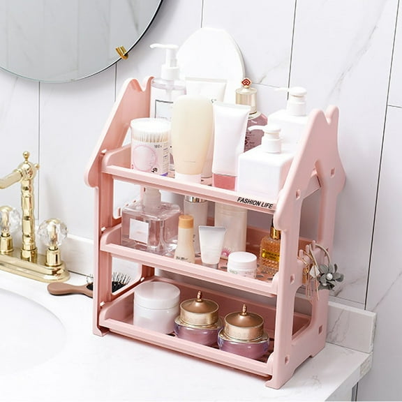 Kiplyki Small House Rack Kitchen Countertop Three-layer Storage Rack