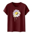 thumbnail image 4 of Rezuofi 1 Pcs Womens Lover Printed Tshirt Graphic Tees Crew Neck Summer Short Sleeve Loose Fit Tops, 4 of 5