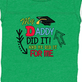 thumbnail image 4 of Inktastic My Daddy Did It and He Did It for Me with Graduation Cap Boys Baby Bodysuit, 4 of 5