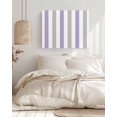 thumbnail image 3 of Purple Grey Stripe Wall Art for Living Room,Canvas Picture Wall Decor for Bathroom Bedroom,Modern Farmhouse Vertical Striped Painting Artwork for Office Kitchen Hallway Dining Room Home Decor 16"x20", 3 of 8