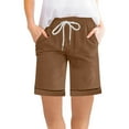 thumbnail image 2 of aidice Shorts for Women Drawstring Casual Shorts for Women Summer Lightweight Elastic Waisted Shorts, 2 of 6