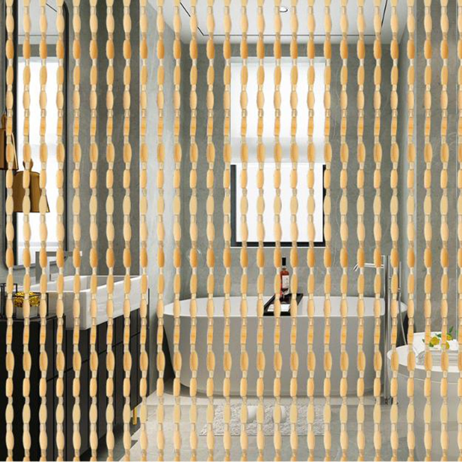 Door Curtain Beaded Curtain, Decorative Curtain String Curtain, Room Divider Curtain, Handmade Hanging Beaded Door Blinds, For Bedroom Living Room Balcony Door
