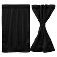 thumbnail image 1 of MesaSe 2 Pcs Rideaux de Porte Polyester Occultants Rideaux de Fenêtre avec Embrasse Gris Foncé Draperies de Porte Assombrissantes 25x72 Pouces, 1 of 7
