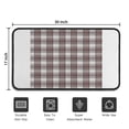 thumbnail image 5 of Brown and White Checkerboard Checkered Pattern Door Rugs,Washable Non Slip Door Mats Indoor,Decorative Door Mats,Entry Mat Indoor for Entrance,Bedroom,Kitchen,Bathroom,30"x17", 5 of 6