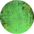 thumbnail image 1 of Ahgly Company Machine Washable Indoor Round Oriental Green Industrial Area Rugs, 6' Round, 1 of 4