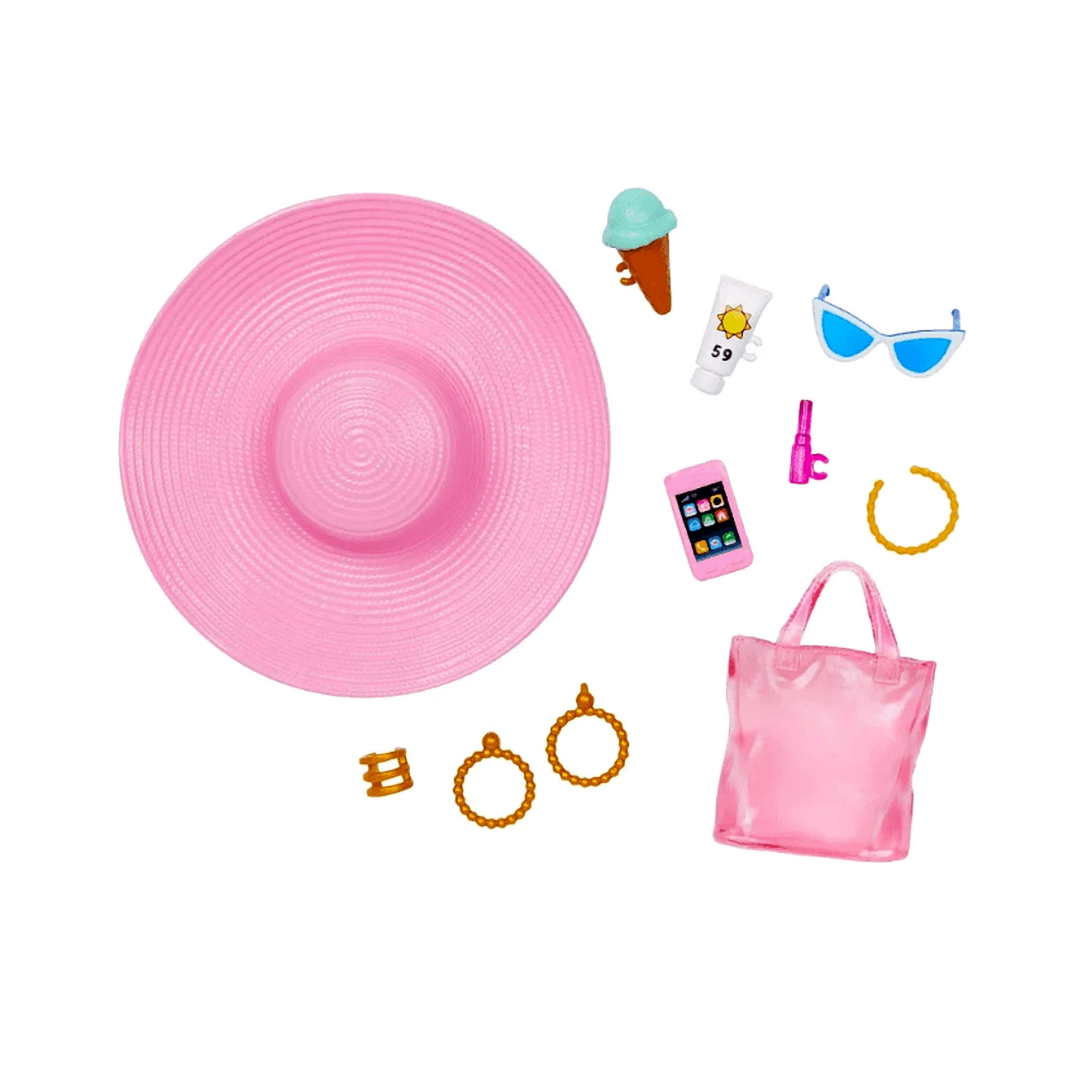 Mattel Barbie Doll with Swimsuit and Beach-Themed Accessories Toy New with Box