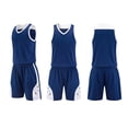 thumbnail image 6 of FUZHIQ Boys Basketball and Shorts 2-Piece Set, V-Neck Sleeveless Athletic Uniform Breathable Quick-Dry Sportswear,3-16 Years, 6 of 6