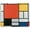 Composition in Red, Yellow, Blue and Black, variant on Gaming Mouse Pad Custom Polygonal Geometric Shapes 9.5 X 7.9 Inch (240mmX200mmX3mm) Precision Tracking for Gamers NonSlip Rubber Base Modern and Sleek Design