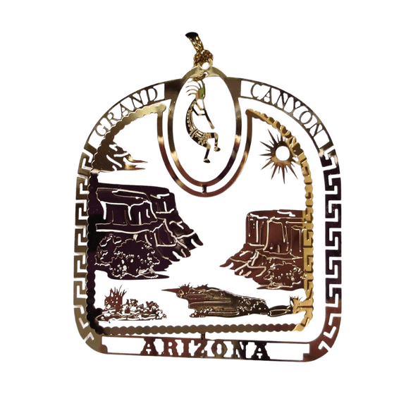 Grand Canyon Brass Christmas Ornament Travel Souvenir Gift