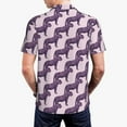 thumbnail image 5 of Xecao Leopard Print for Mens' Casual Short Sleeve Button-Down Polo Shirts for a Classic Golf Look, 5 of 9