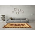 thumbnail image 3 of Ahgly Company Indoor Rectangle Abstract Brown Modern Area Rugs, 8' x 10', 3 of 4