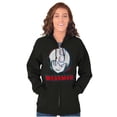 thumbnail image 3 of Mega Man Video Game Character Glitch Unisex Fleece Graphic Zip Up Hoodie Brisco Brands 4X, 3 of 5